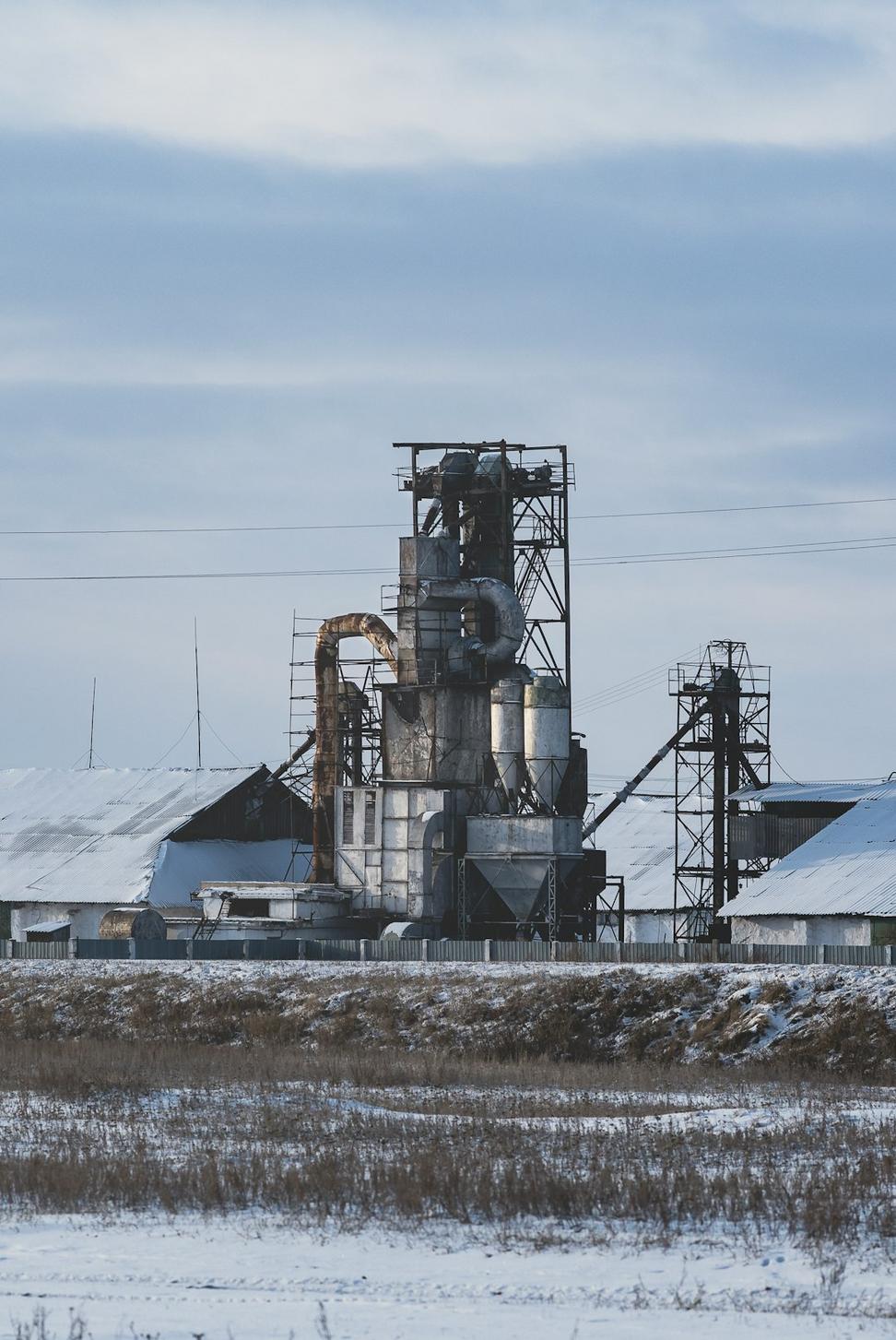 Waterfront Grain Silos Before